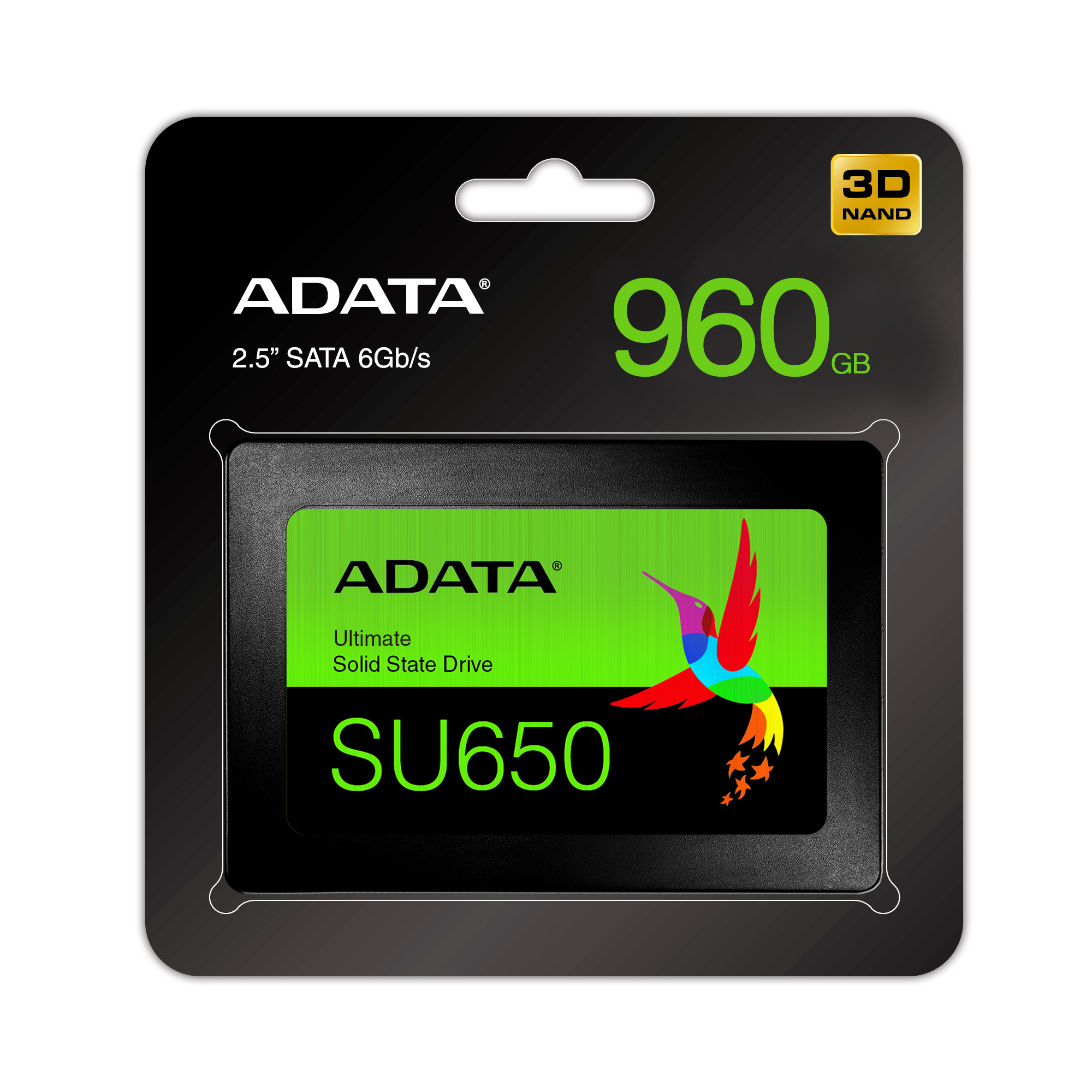 ADATA SU650 3D QLC 2.5 Inch 960GB SSD - Clix Gamers